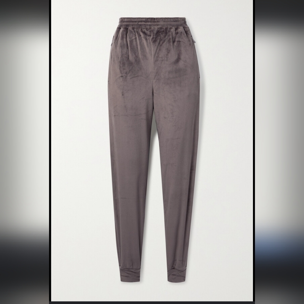 New Skims Grey Velour Joggers, Size Small